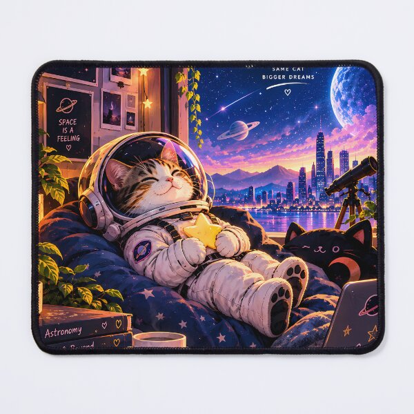 Item preview, Astronaut Cat Dream Explore Create Space Art designed and sold by GenZStickerHub1.
