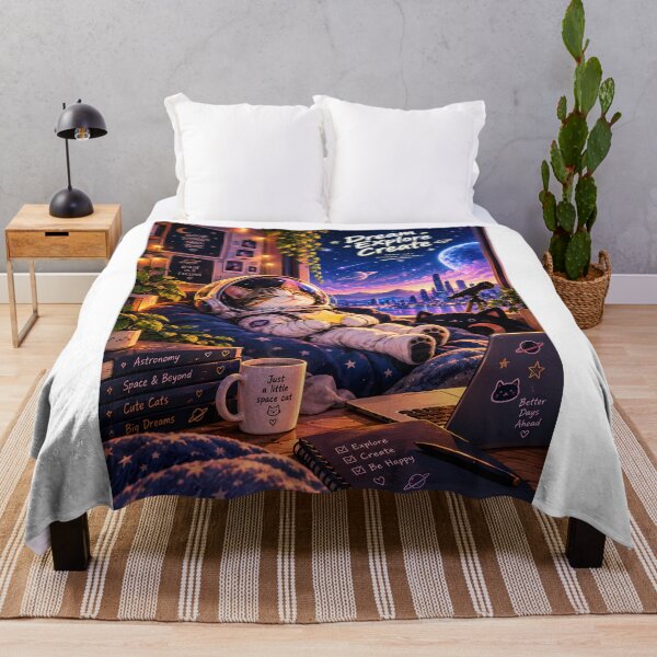 Item preview, Astronaut Cat Dream Explore Create Space Art designed and sold by GenZStickerHub1.