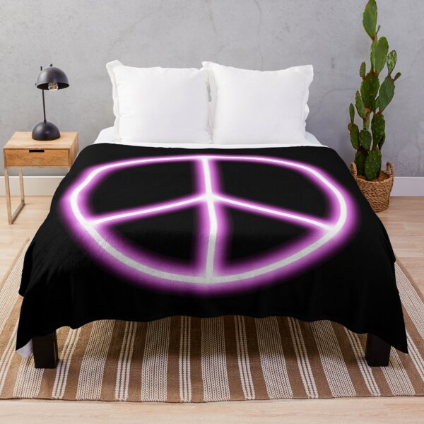 Item preview, 80s Retro Neon Pink Peace Sign designed and sold by Super Neon Pixels .