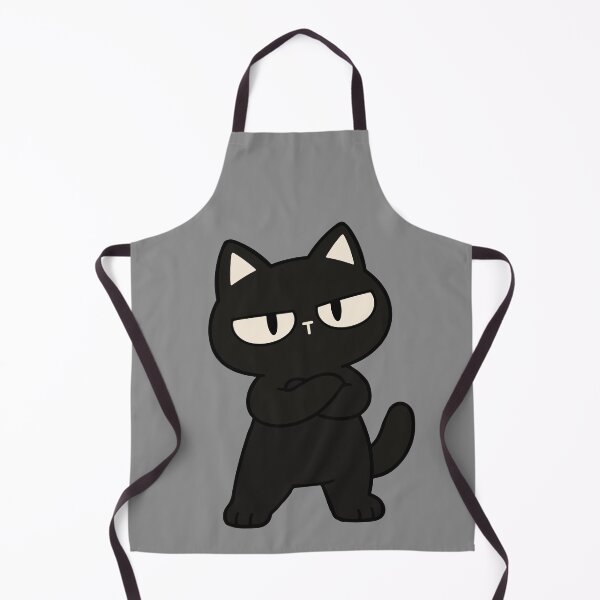 Item preview, Grumpy Black Cat Funny Cute Cat Illustration designed and sold by MewMade.
