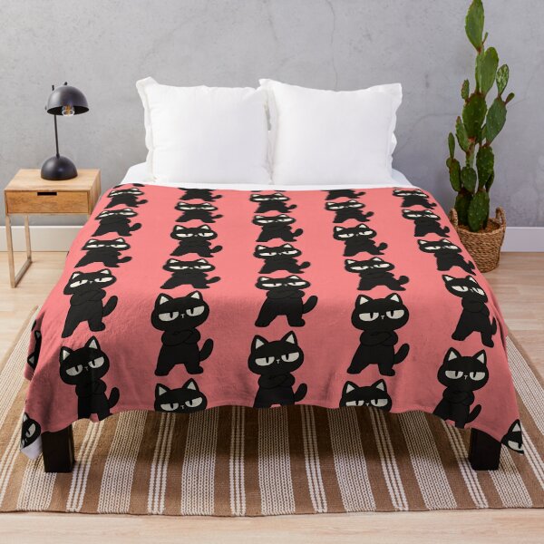Item preview, Grumpy Black Cat Funny Cute Cat Illustration designed and sold by MewMade.