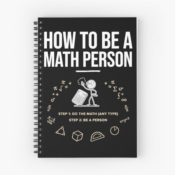 Item preview, How to Be a Math Person Funny Cartoon for Math Lovers designed and sold by Redgiant87x.