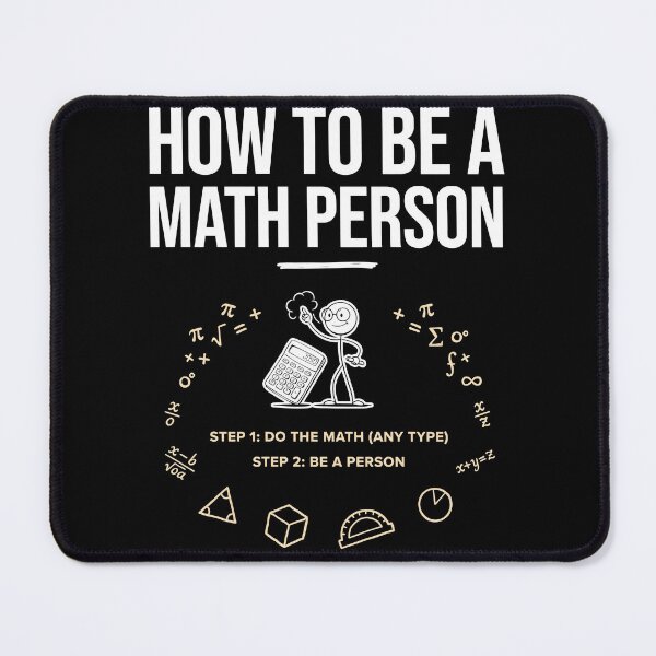 Item preview, How to Be a Math Person Funny Cartoon for Math Lovers designed and sold by Redgiant87x.