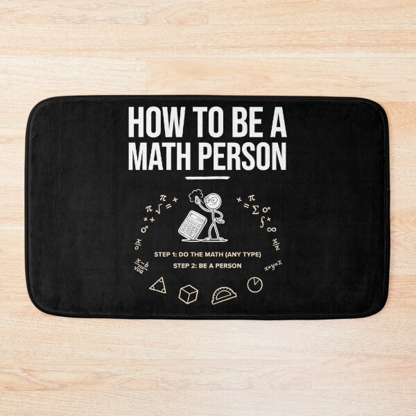 Item preview, How to Be a Math Person Funny Cartoon for Math Lovers designed and sold by Redgiant87x.