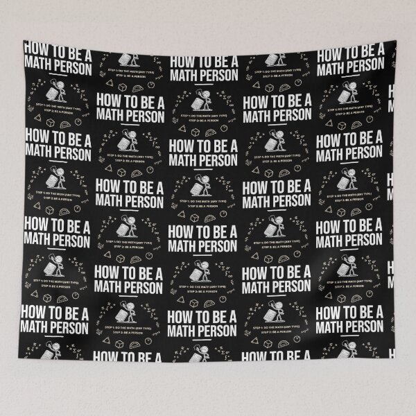 Item preview, How to Be a Math Person Funny Cartoon for Math Lovers designed and sold by Redgiant87x.