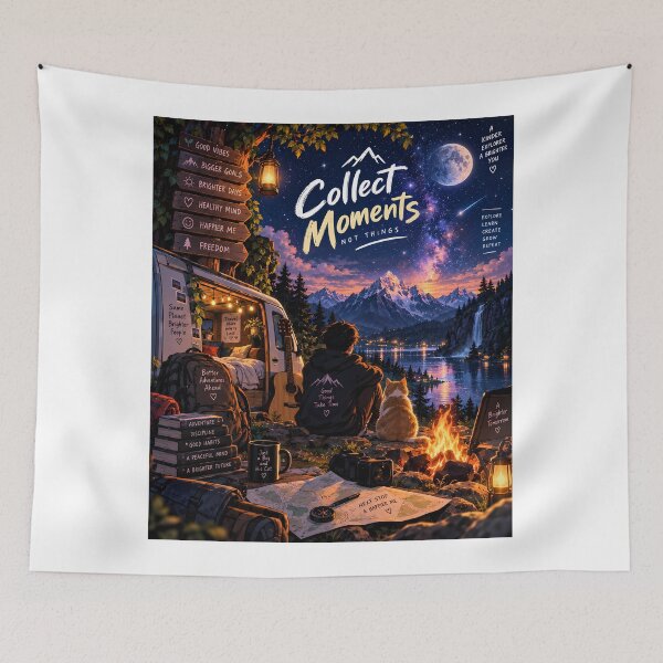 Item preview, Collect Moments Not Things! designed and sold by GenZStickerHub1.