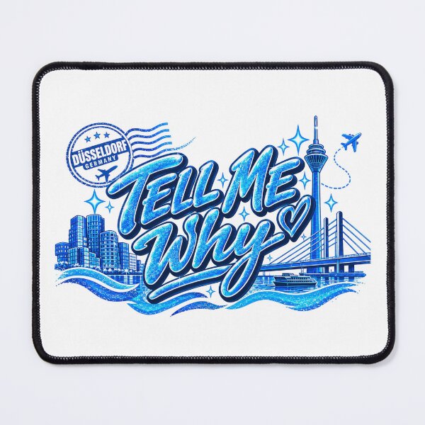 Item preview, Düsseldorf Germany Travel Blue City Skyline Rhine River designed and sold by CatiaStudioArt.
