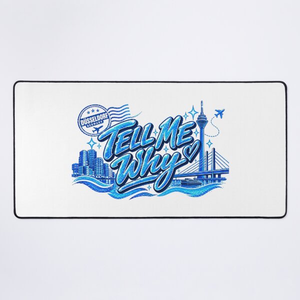 Item preview, Düsseldorf Germany Travel Blue City Skyline Rhine River designed and sold by CatiaStudioArt.