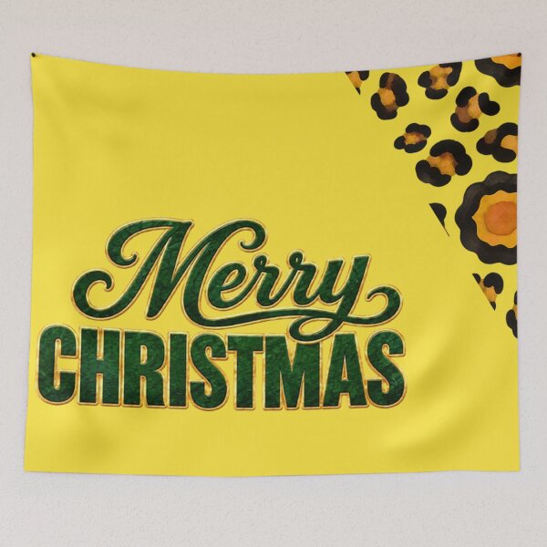 Item preview, Merry Christmas Leopard Print  designed and sold by annenambiro.