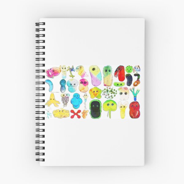 Item preview, Rainbow Microbes - single print pattern designed and sold by HeckaDoodleDo.