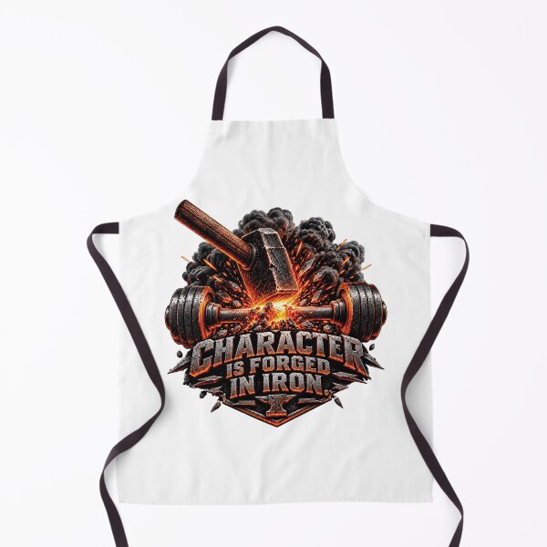 Item preview, Character Is Forged In Iron Gym Motivation designed and sold by CrazySzoopWorld.