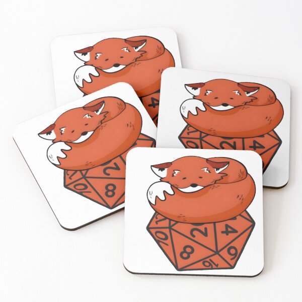 Item preview, Sleeping Fox D20 Dice Tabletop designed and sold by Natkyshoraka.
