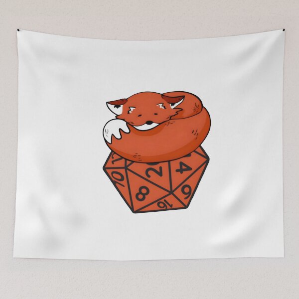 Item preview, Sleeping Fox D20 Dice Tabletop designed and sold by Natkyshoraka.