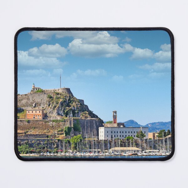 Item preview, Old Fortress of Corfu with Marina and Sailing Boats in Greece designed and sold by goceris.