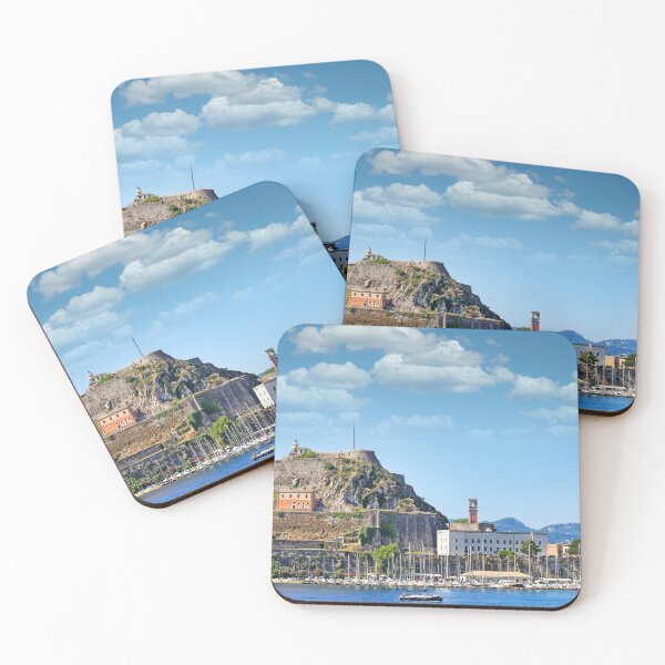 Item preview, Old Fortress of Corfu with Marina and Sailing Boats in Greece designed and sold by goceris.