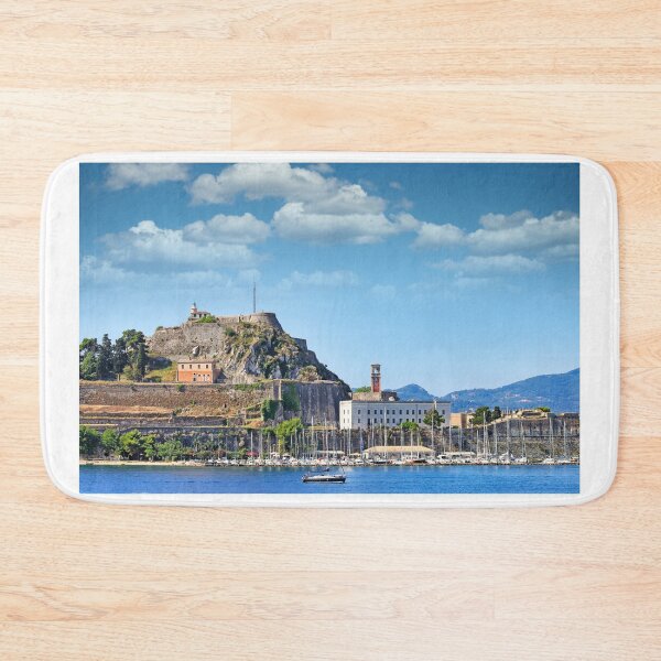 Item preview, Old Fortress of Corfu with Marina and Sailing Boats in Greece designed and sold by goceris.