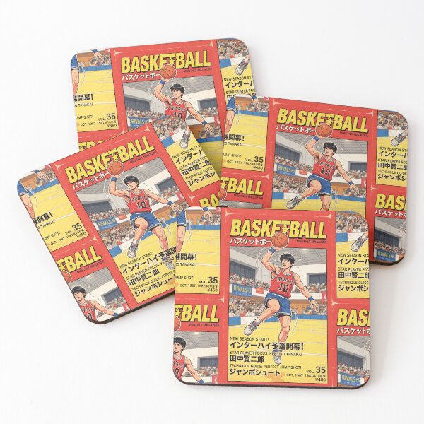 Item preview, 1987 Basketball Vintage Retro Anime Magazine Cover Art designed and sold by Kiranimeverse.