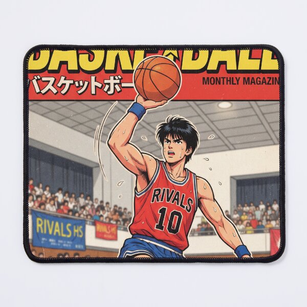Item preview, 1987 Basketball Vintage Retro Anime Magazine Cover Art designed and sold by Kiranimeverse.