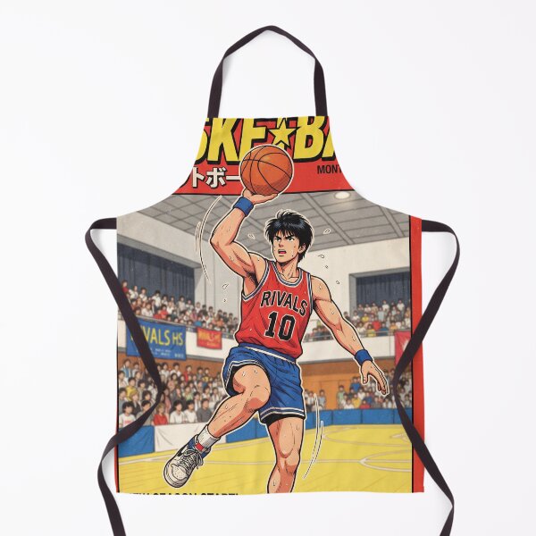 Item preview, 1987 Basketball Vintage Retro Anime Magazine Cover Art designed and sold by Kiranimeverse.