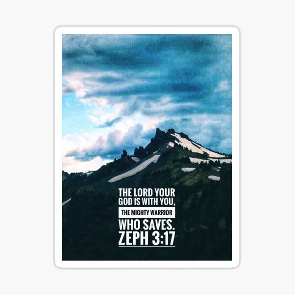 Zephaniah 3 Mighty Warrior Sticker