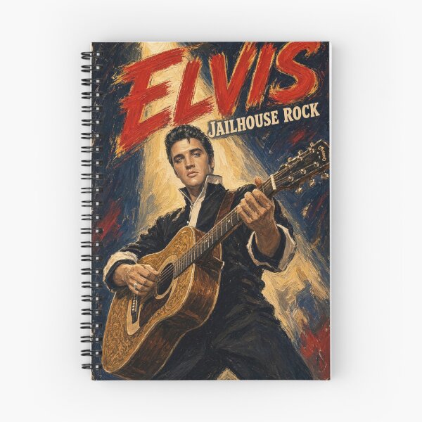 Item preview, Elvis Presley Jailhouse Rock Impressionist Retro Poster designed and sold by ElvisVintagePosters.
