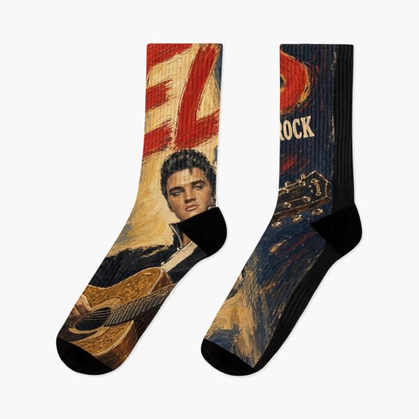 Item preview, Elvis Presley Jailhouse Rock Impressionist Retro Poster designed and sold by ElvisVintagePosters.