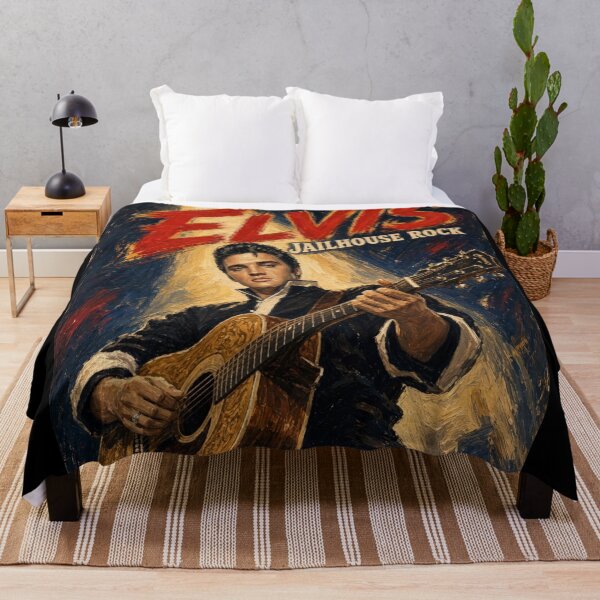 Item preview, Elvis Presley Jailhouse Rock Impressionist Retro Poster designed and sold by ElvisVintagePosters.