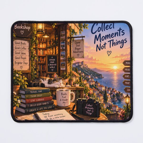 Item preview, Coastal Bookshop Reader Travel Illustration designed and sold by GenZStickerHub1.