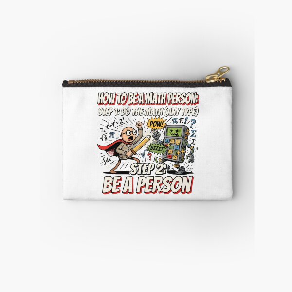 Item preview, How to Be a Math Person Stick Figure Math Teacher Humor designed and sold by Redgiant87x.