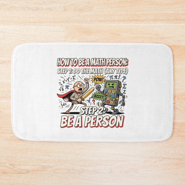 Item preview, How to Be a Math Person Stick Figure Math Teacher Humor designed and sold by Redgiant87x.