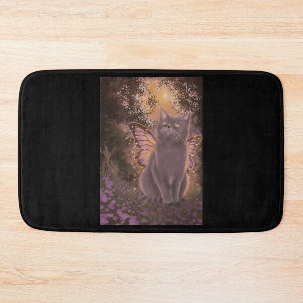 Item preview, Cinder Fairy Gothic Dark Cat Wings Fantasy Art designed and sold by Florafaunaflow.