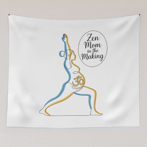 Item preview, Zen Mom In The Making Blue Yellow Design designed and sold by 108stillness.