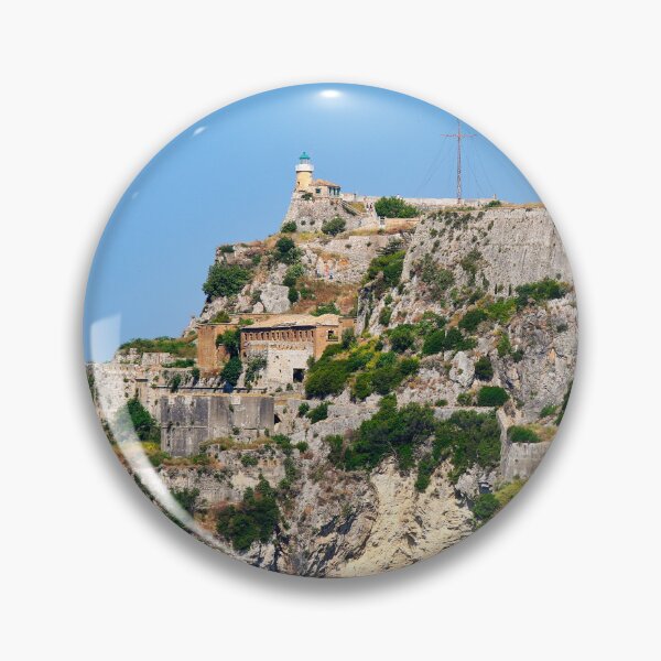 Item preview, Old Fortress of Corfu and Lighthouse View from the Sea in Greece designed and sold by goceris.