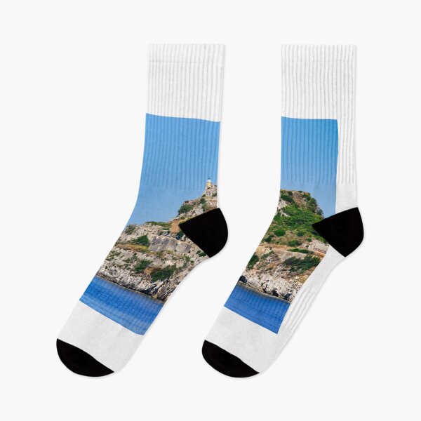 Item preview, Old Fortress of Corfu and Lighthouse View from the Sea in Greece designed and sold by goceris.
