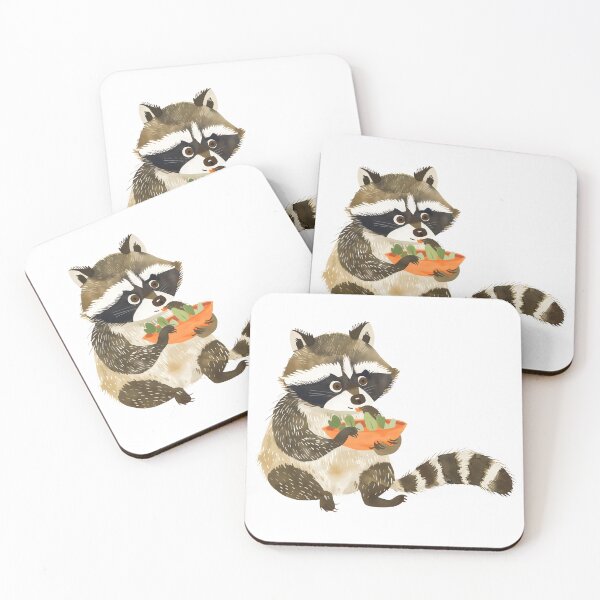 Item preview, Raccoon Eating, Autumn Raccoon designed and sold by xiao xuans.