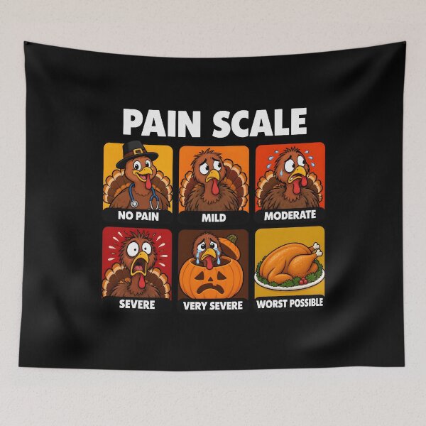 Item preview, Pain Scale Turkey Pain Assessment Trauma Nurse Thanksgiving designed and sold by clothesy7.