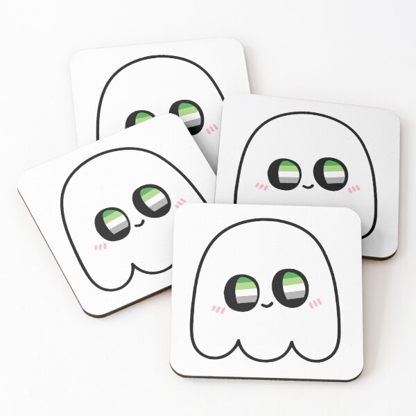 Item preview, Aro-Boo – Kawaii Aromantic LGBTQ Halloween Ghost designed and sold by Cannaxes Studio.