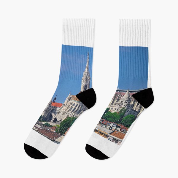 Item preview, Matthias Church and Fisherman's Bastion on Castle Hill in Budapest designed and sold by goceris.