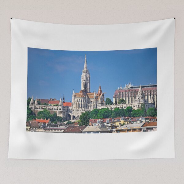 Item preview, Matthias Church and Fisherman's Bastion on Castle Hill in Budapest designed and sold by goceris.