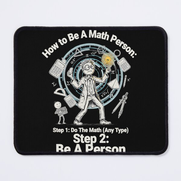 Item preview, How to Be a Math Person Funny Math Lovers Cartoon designed and sold by Redgiant87x.
