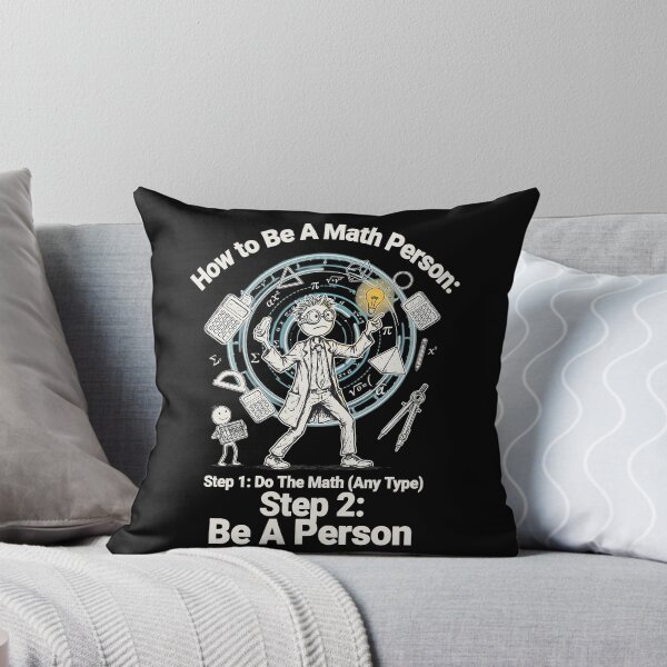 Item preview, How to Be a Math Person Funny Math Lovers Cartoon designed and sold by Redgiant87x.