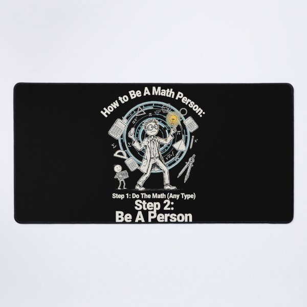 Item preview, How to Be a Math Person Funny Math Lovers Cartoon designed and sold by Redgiant87x.