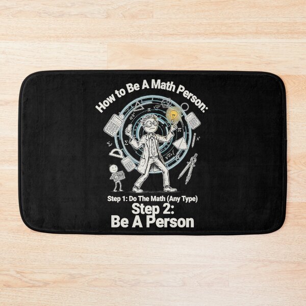 Item preview, How to Be a Math Person Funny Math Lovers Cartoon designed and sold by Redgiant87x.