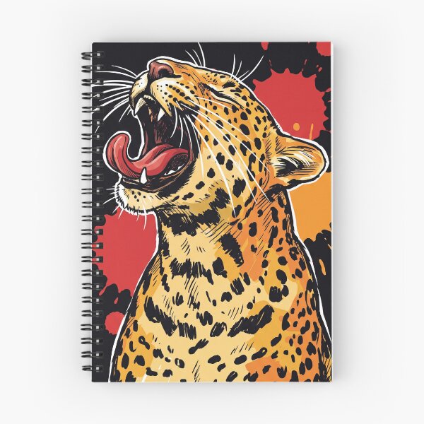 Item preview, Leopard Roaring Dramatic Wildlife Art Print designed and sold by Merch by Das Design Studio.