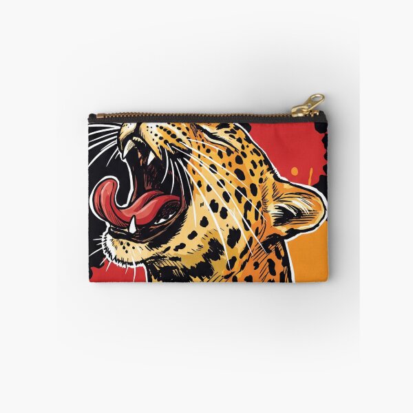 Item preview, Leopard Roaring Dramatic Wildlife Art Print designed and sold by Merch by Das Design Studio.