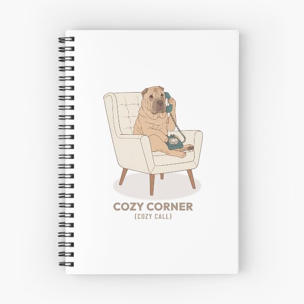Item preview, Cozy Shar Pei Talking on Phone Vintage Aesthetic designed and sold by COZY VINTAGE animal.