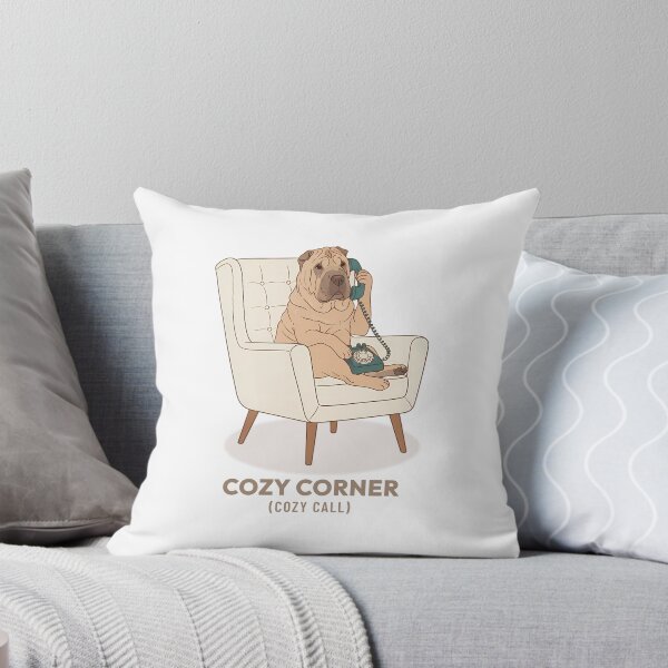 Item preview, Cozy Shar Pei Talking on Phone Vintage Aesthetic designed and sold by COZY VINTAGE animal.