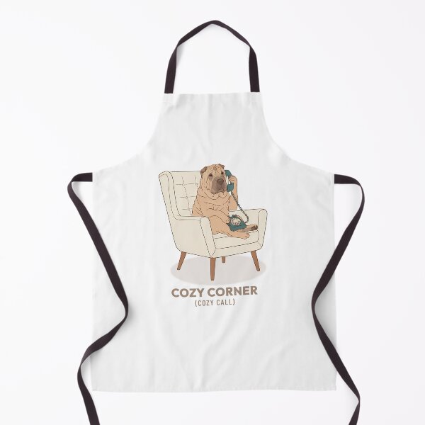 Item preview, Cozy Shar Pei Talking on Phone Vintage Aesthetic designed and sold by COZY VINTAGE animal.