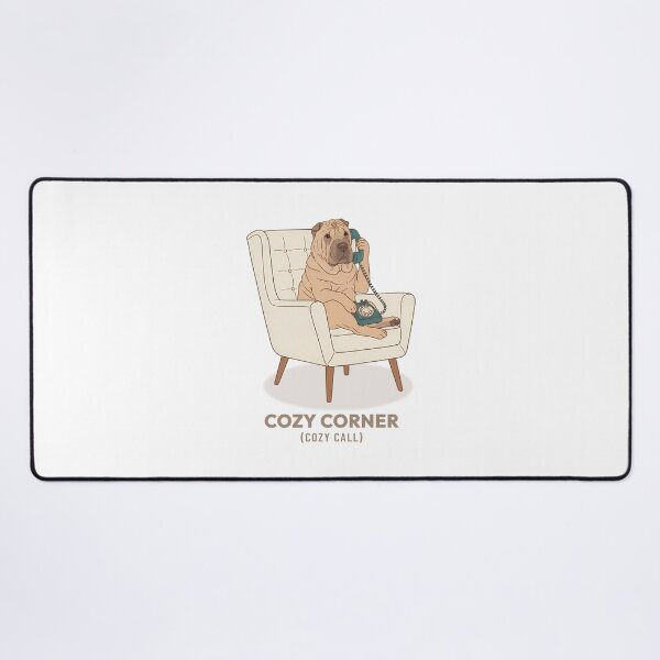 Item preview, Cozy Shar Pei Talking on Phone Vintage Aesthetic designed and sold by COZY VINTAGE animal.