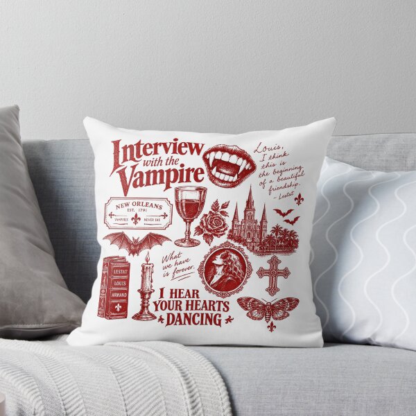 Item preview, Interview with the Vampire, Theatre Des Vampire, IWTV Shirt, Fangs, Red | White designed and sold by CatiaStudioArt.